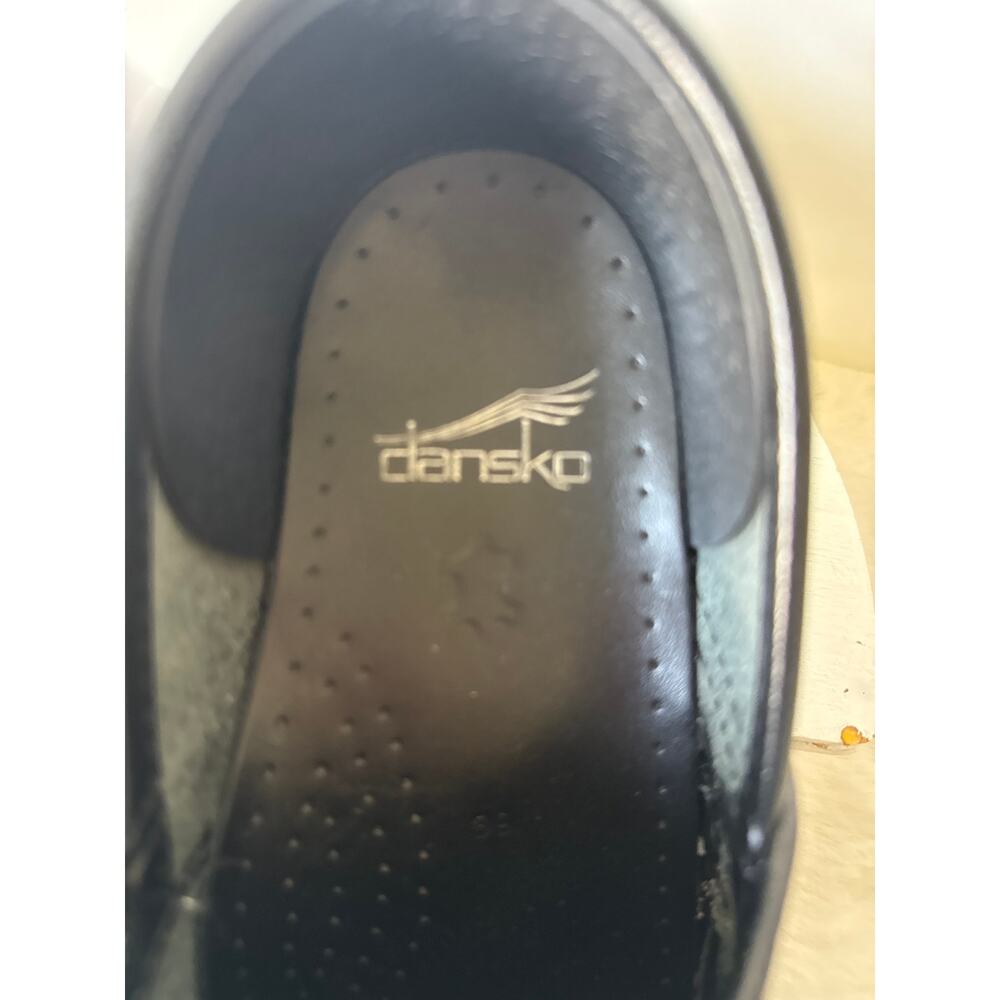 Dansko Professional Brown Tortoise Shell Leather Clogs Womens Sz 39/US 8.5-9 EUC - Picture 7 of 11